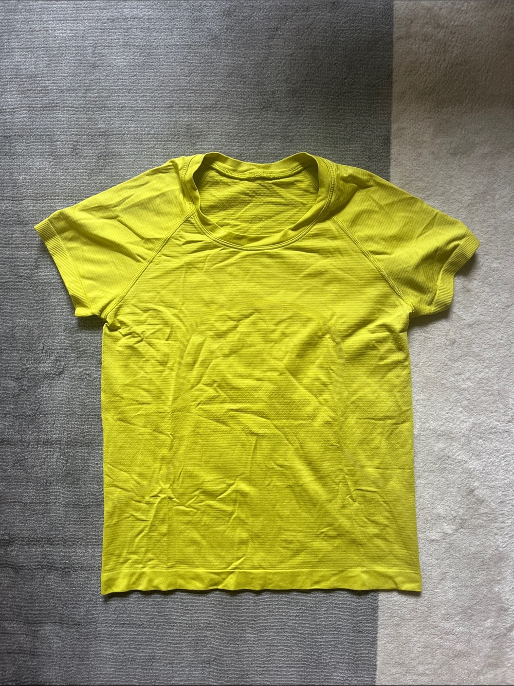 lululemon athletica Short Sleeve Tee in Bright Yellow
